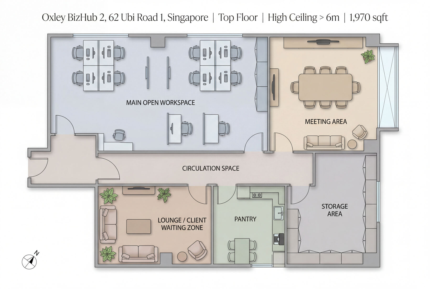 Floor plan — Oxley BizHub 2